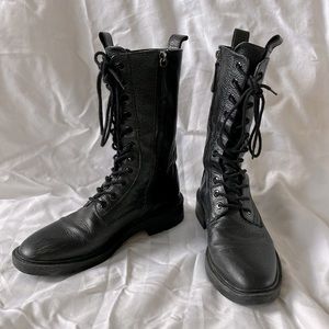 Zara tall combat boots, size EU 40, black